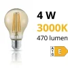 Lampadine Led-Selezionato da Mazzolaluce Lampadina led e27 4w 3000k 470 lumen stile retrò