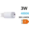 Lampadine Led-Selezionato da Mazzolaluce Lampadina led g9 led 3w 310lm 4000k ottica frontale 90