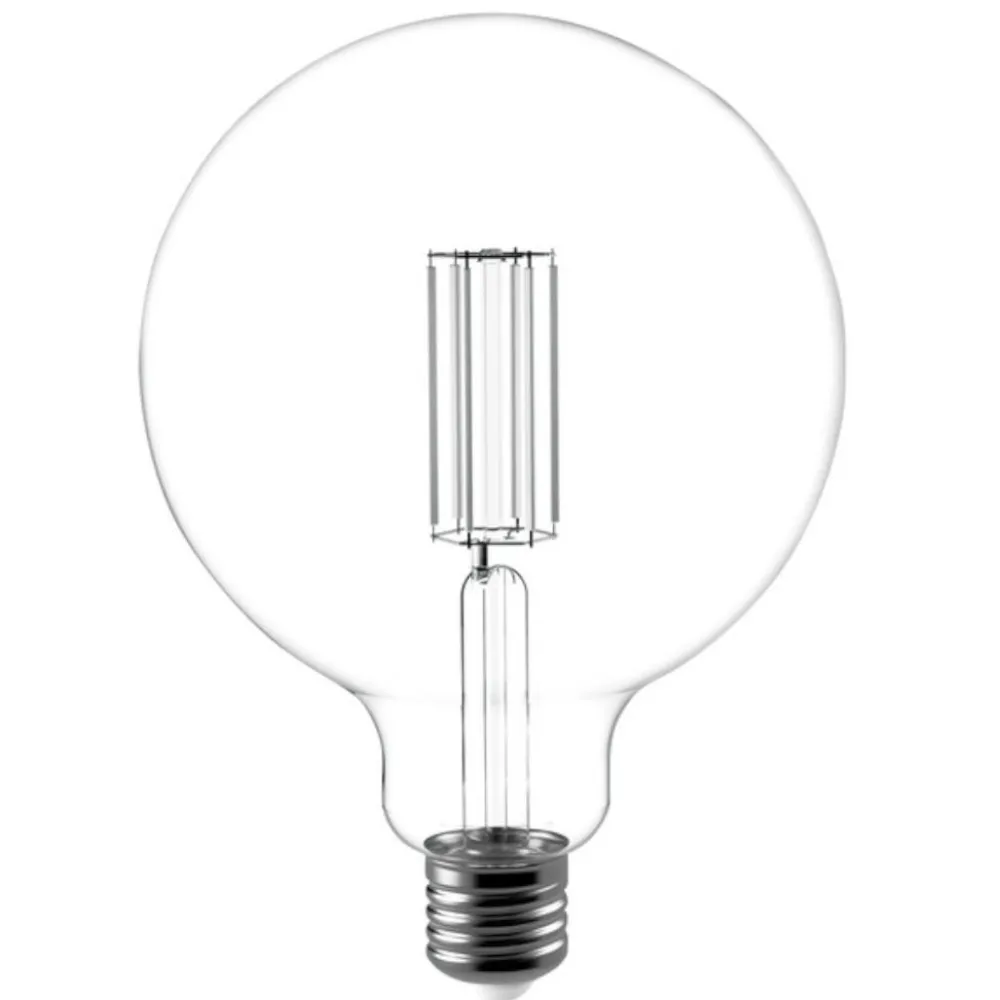 Lampadine Led-Life Electronics Lampadina led globo g125 e27 trasparente 11w 3000k 1521 lumen