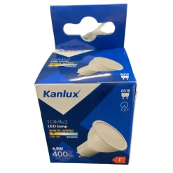 Lampadine Led-Top Light Lampadina led gu10 4,9w 3000k 400lm ottica 100 kanlux