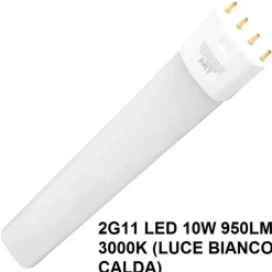 Lampadine Led-Top Light Lampadina led 2g11 10w 950lm 3000k luce bianco calda