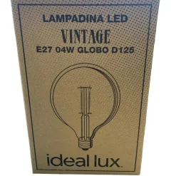Lampadine Led-Ideal Lux Lampadina led 4w 2200k 480lm filamento vetro ambra
