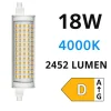 Lampadine Led-Selezionato da Mazzolaluce Lampadina life r7s led 18w 4000k 2452 lumen 118mm