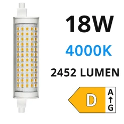 Lampadine Led-Selezionato da Mazzolaluce Lampadina life r7s led 18w 4000k 2452 lumen 118mm