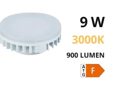 Lampadine Led-Top Light Lampadina gx53 led 9w 3000k 900 lumen
