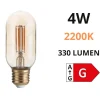Lampadine Led-Ideal Lux Lampadina vintage e27 4w 330lm 2200k vetro ambra
