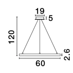 Lampadari Moderni-Selezionato da Mazzolaluce Lampadrio per camera da letto cerhcio bianco led 3000k dimmerabile