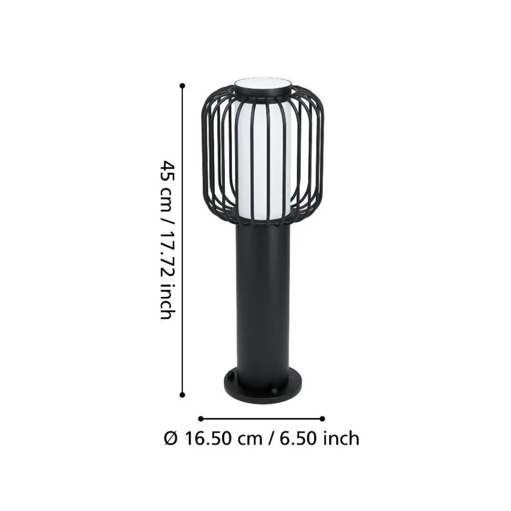 Lampioni Da Giardino-Selezionato da Mazzolaluce Lampioncine da giardino basso ip54 h45 cm nero e27