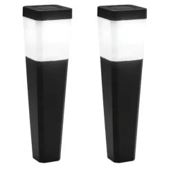 Lampioni Da Giardino-Selezionato da Mazzolaluce Lampioncini da giardino con pannello solare n2 pezzi led 6000k ip44
