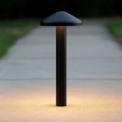 Lampioni Da Giardino-Selezionato da Mazzolaluce Lampioncino a fungo antracite led 5w 3000k da giardino moderno
