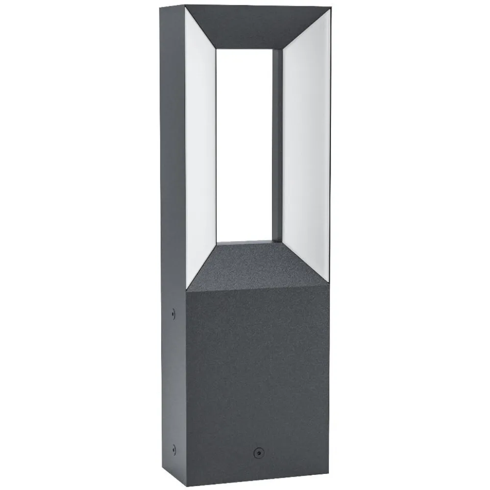 Lampioni Da Giardino-Selezionato da Mazzolaluce Lampioncino basso da esterno nero ip54 led 3000k h34 cm