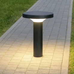 Lampioni Da Giardino-Linea Light Lampioncino basso da giardino nero ip65 bond led