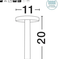 Lampioni Da Giardino-Selezionato da Mazzolaluce Lampioncino corten moderno led 5w 3000k da giardino