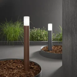Lampioni Da Giardino-Perenz Illuminazione Lampioncino da esterno antracite ip54 h60 cm perenz lampo e27