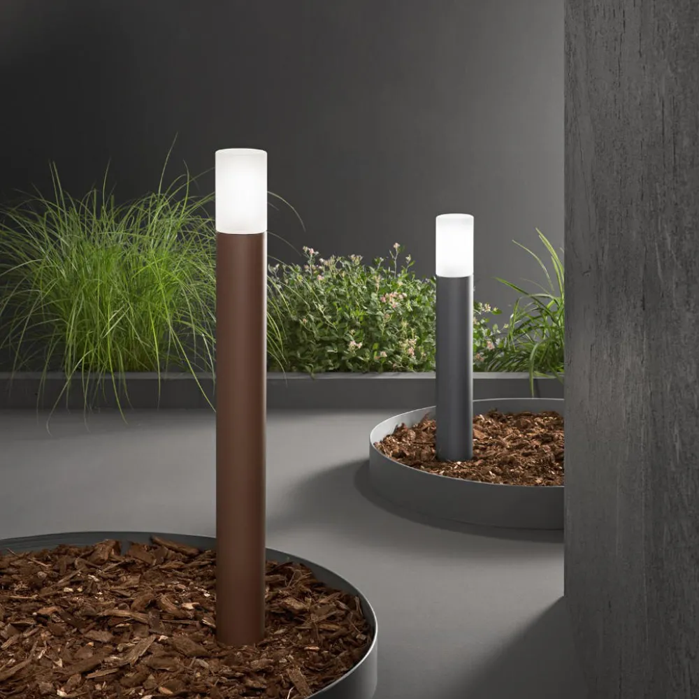 Lampioni Da Giardino-Perenz Illuminazione Lampioncino da esterno antracite ip54 h60 cm perenz lampo e27