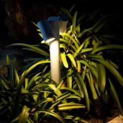 Lampioni Da Giardino-Gea Luce Lampioncino da esterno antracite luci orientabili