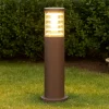 Lampioni Da Giardino-Ideal Lux Lampioncino da esterno marrone tronco pt1 h40 coffee