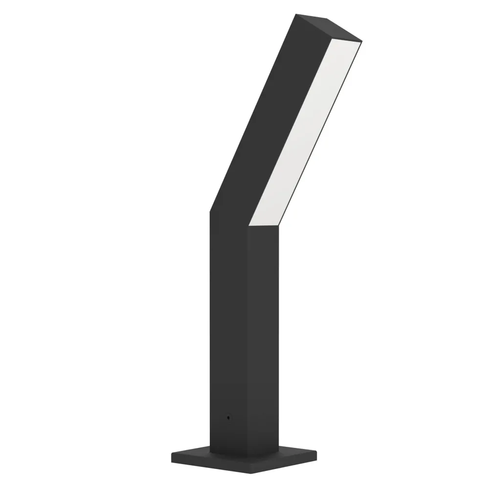 Lampioni Da Giardino-Selezionato da Mazzolaluce Lampioncino da esterno moderno ip44 nero led 3000k h36 cm