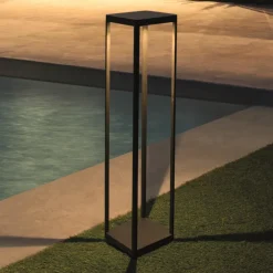 Lampioni Da Giardino-Selezionato da Mazzolaluce Lampioncino da giardino antracite moderno led 10w 3000k