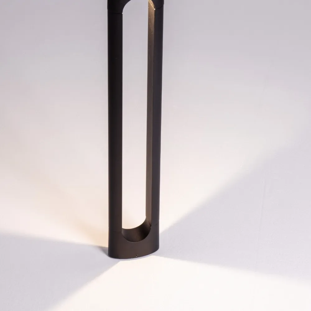 Lampioni Da Giardino-Selezionato da Mazzolaluce Lampioncino da giardino design moderno led 6w 3000k antracite