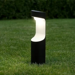 Lampioni Da Giardino-Gea Luce Lampioncino da giardino anhur ip54 moderno antracite 9w 4000k