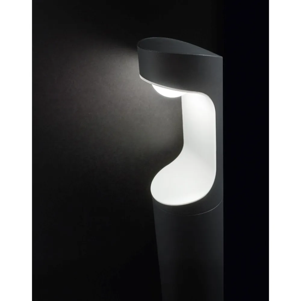 Lampioni Da Giardino-Gea Luce Lampioncino da giardino anhur ip54 moderno antracite 9w 4000k