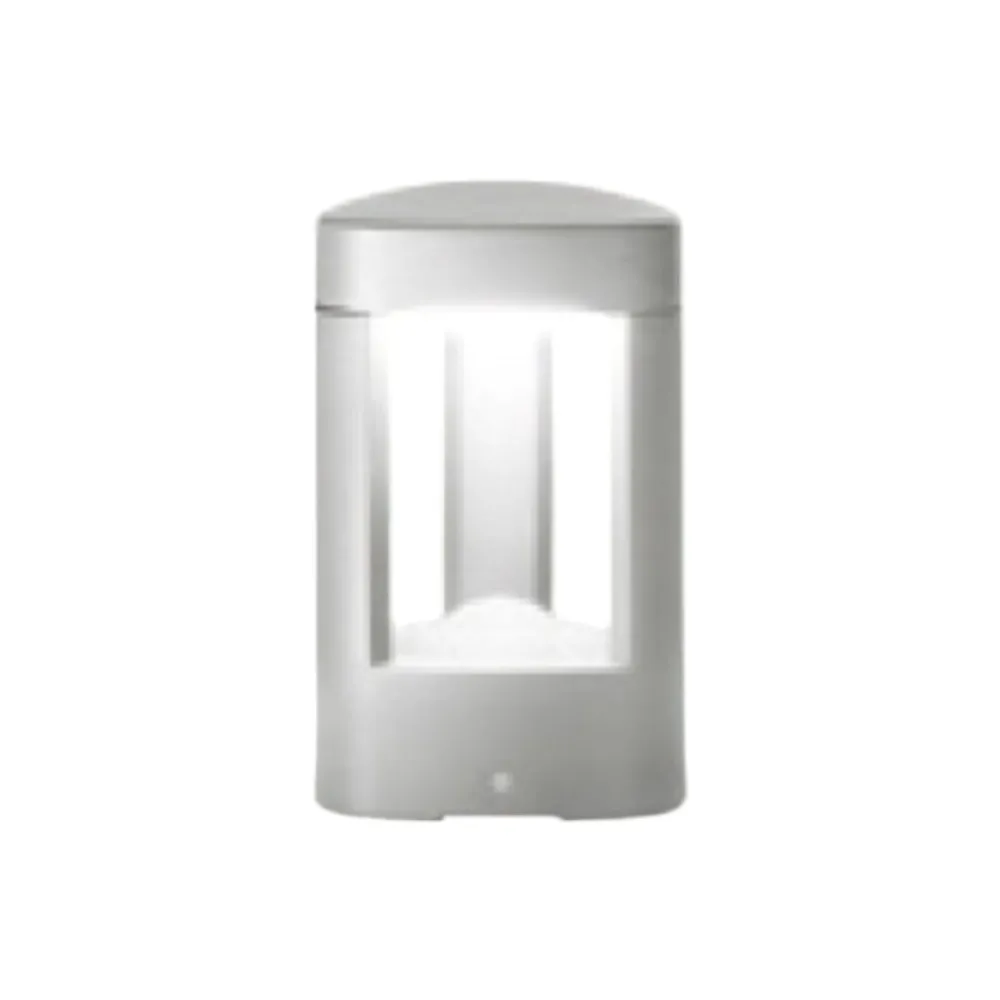 Lampioni Da Giardino-Gea Luce Lampioncino da giardino janet led grigio metallizzato