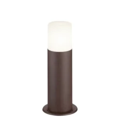 Lampioni Da Giardino-Selezionato da Mazzolaluce Lampioncino da giardino moderno cilindro marrone corten