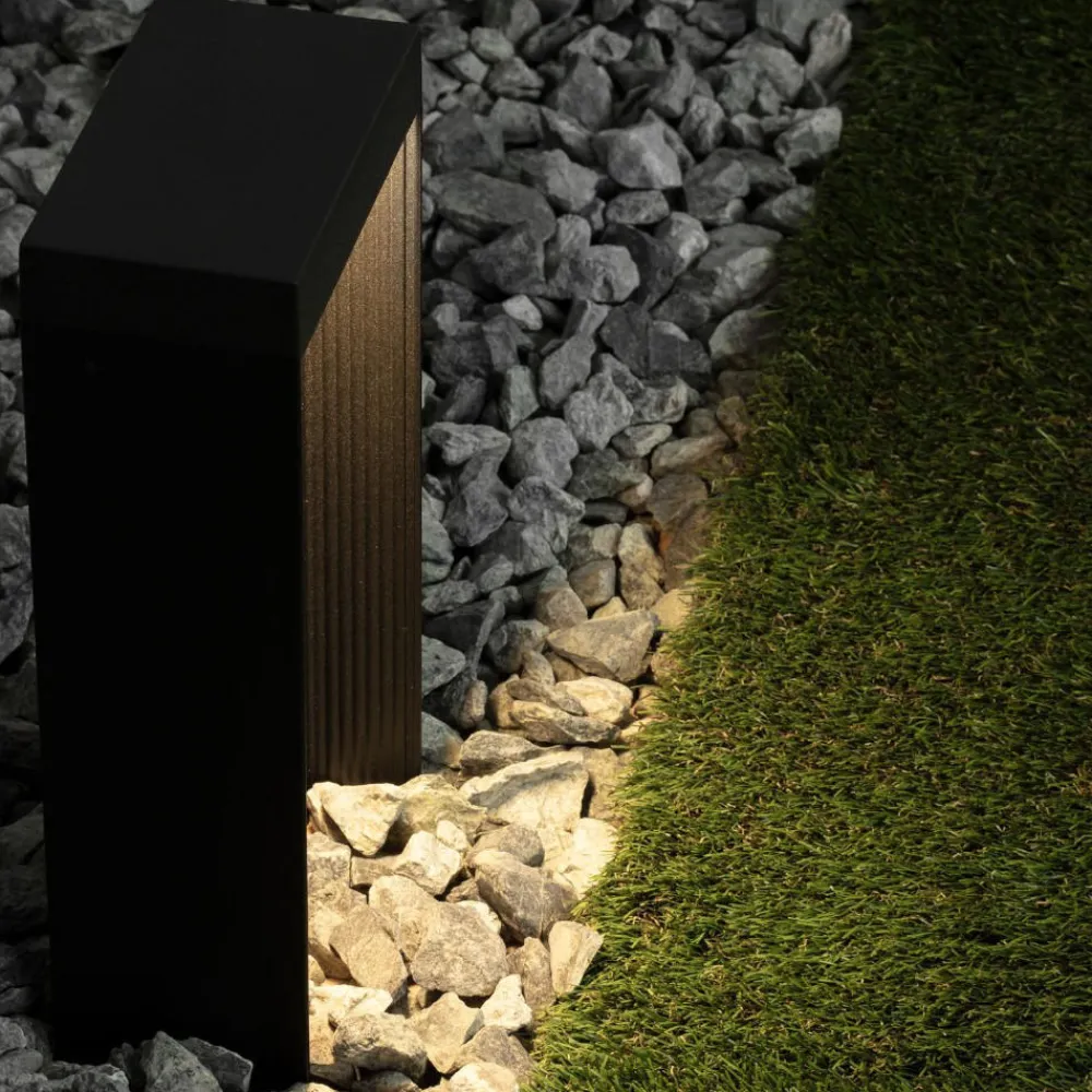 Lampioni Da Giardino-Selezionato da Mazzolaluce Lampioncino da giardino moderno led 8w 3000k ip65 rettangolare