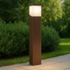 Lampioni Da Giardino-Gea Luce Lampioncino da giardino moderno corten marrone sury