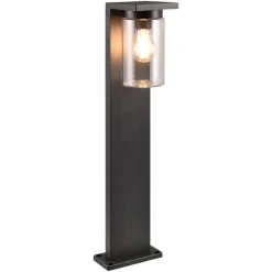 Lampioni Da Giardino-Selezionato da Mazzolaluce Lampioncino da giardino nero con sensore crepuscolare