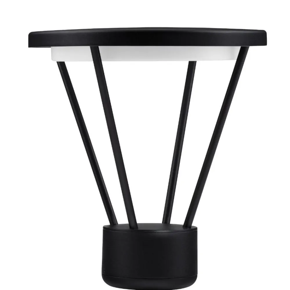 Lampioni Da Giardino-Selezionato da Mazzolaluce Lampioncino da giardino nero led 16w 3000k design moderno
