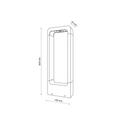 Lampioni Da Giardino-Selezionato da Mazzolaluce Lampioncino led 10w 3000k design moderno grigio antracite per esterno giardino
