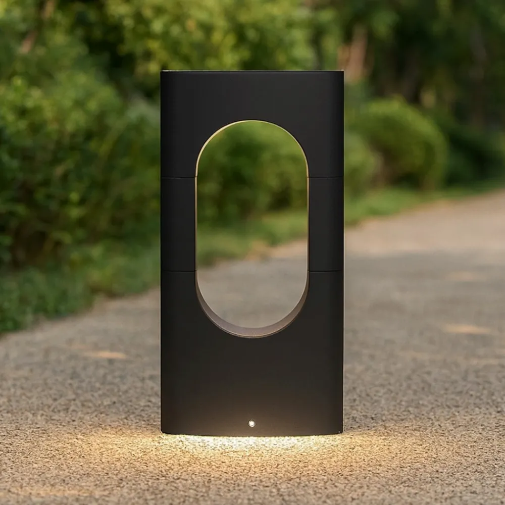 Lampioni Da Giardino-Selezionato da Mazzolaluce Lampioncino moderno antracite led 13w 3000k da giardino