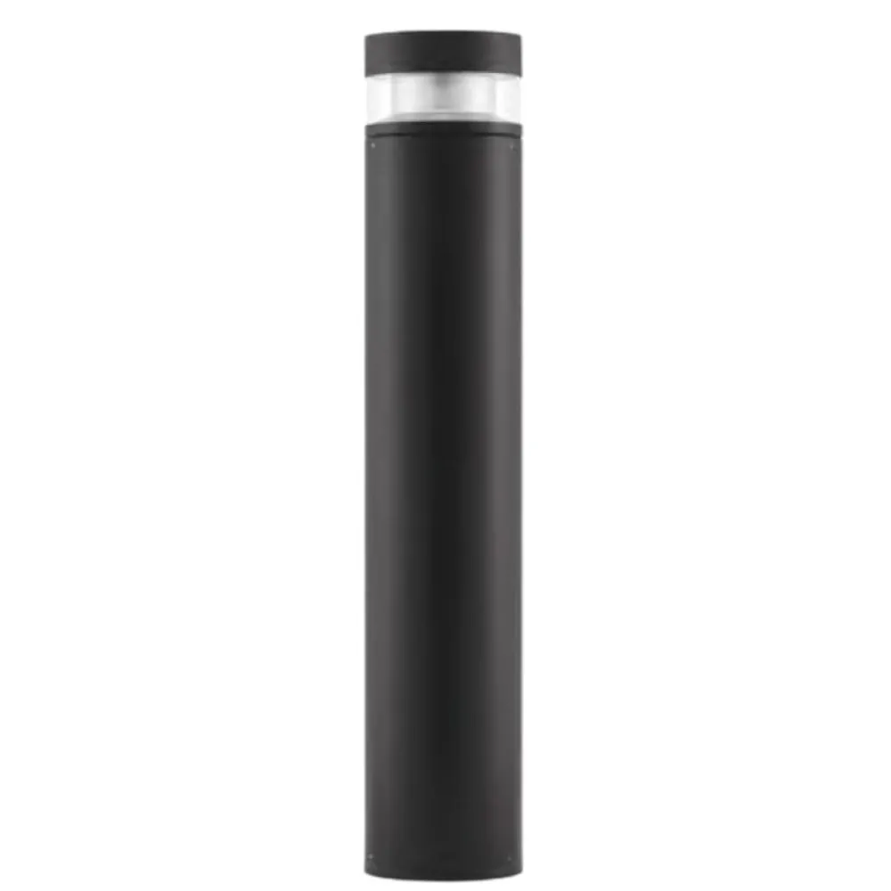 Lampioni Da Giardino-Selezionato da Mazzolaluce Lampioncino moderno da giardino led 12w 3000k nero cilindrico