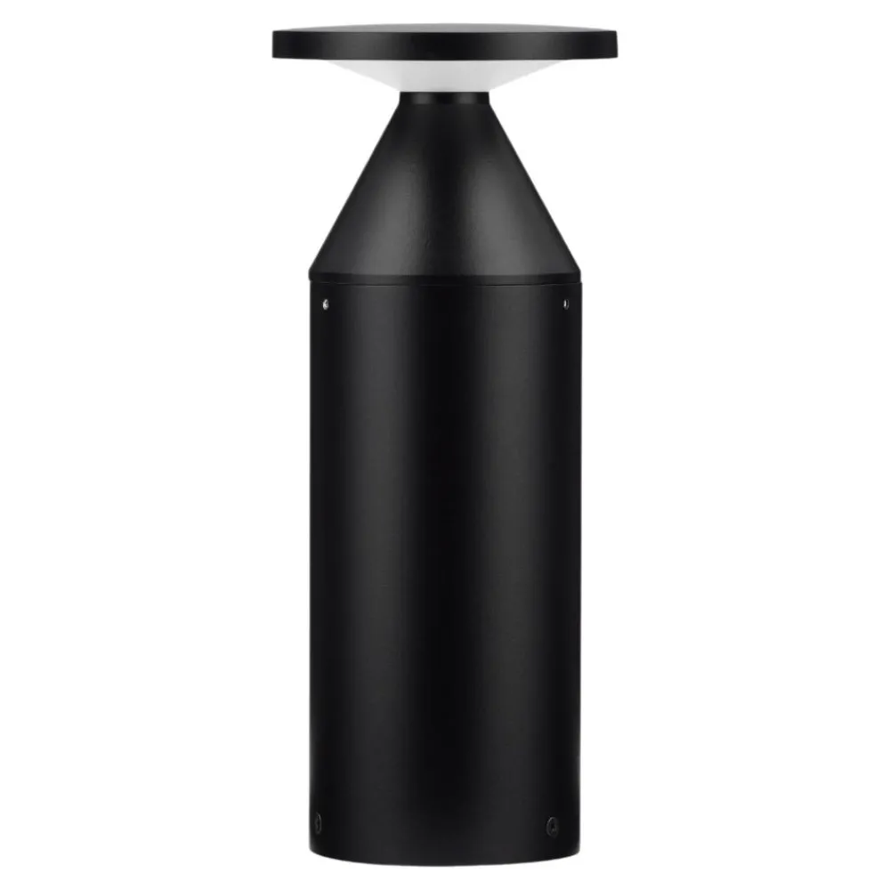 Lampioni Da Giardino-Selezionato da Mazzolaluce Lampioncino moderno nero led 11w 3000k da giardino
