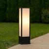 Lampioni Da Giardino-Selezionato da Mazzolaluce Lampioncino moderno per giardino antracite led 3000k anti corrosione