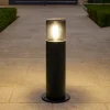 Lampioni Da Giardino-Selezionato da Mazzolaluce Lampioncino nero da giardino moderno cilindro