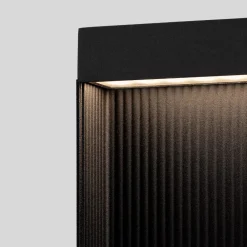 Lampioni Da Giardino-Selezionato da Mazzolaluce Lampioncino nero da giardino led 8w 3000k design moderno rettangolare