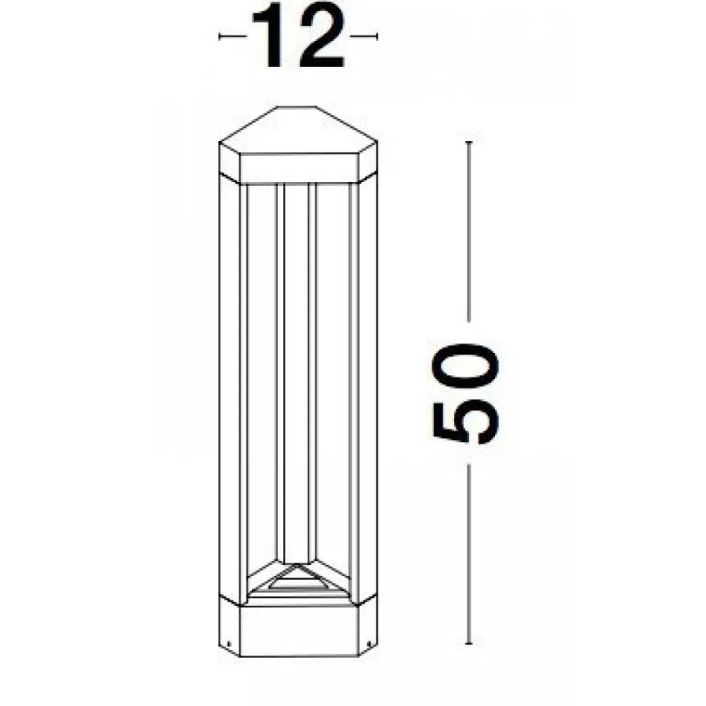Lampioni Da Giardino-Selezionato da Mazzolaluce Lampioncino nero design moderno per giardino led 9w 3000k