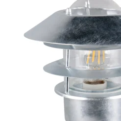 Lampioni Da Giardino-Selezionato da Mazzolaluce Lampioncino per esterno acciaio zincato ip44 anti corrosione salsedine