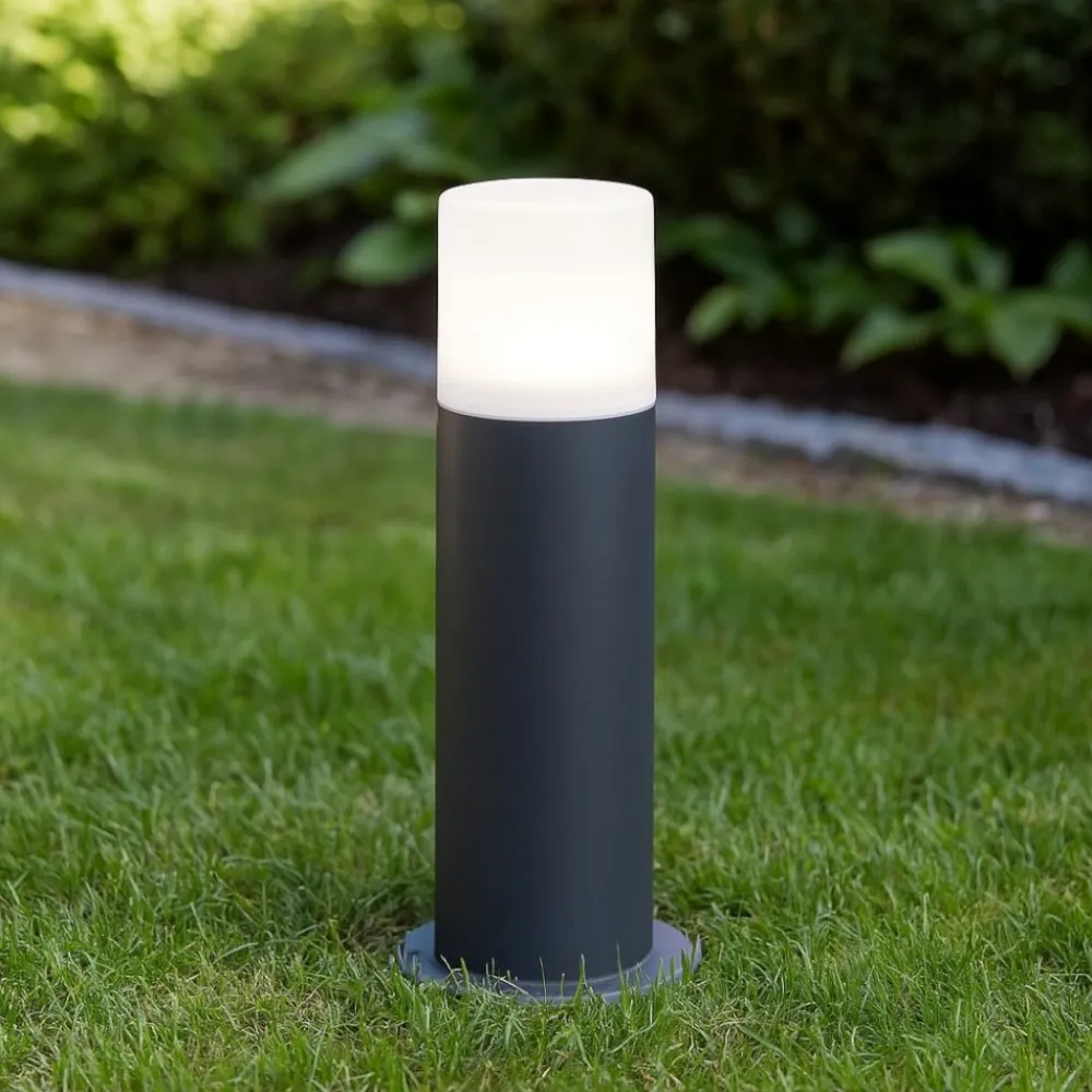 Lampioni Da Giardino-Selezionato da Mazzolaluce Lampioncino per esterno da giardino cilindro antracite