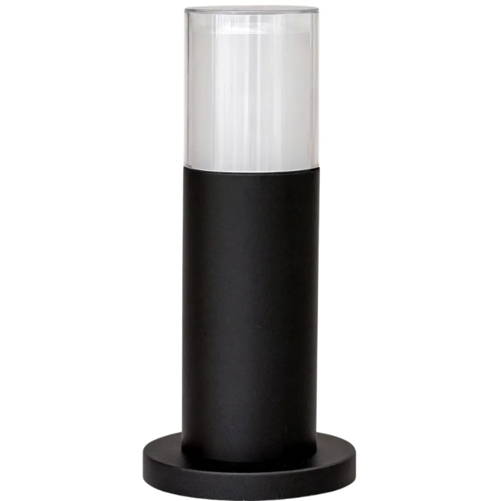 Lampioni Da Giardino-Selezionato da Mazzolaluce Lampioncino per giardini moderni led 8w 3000k ip65 tubolare nero