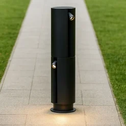 Lampioni Da Giardino-Selezionato da Mazzolaluce Lampioncino per giardini moderni led 5w 3000k cilindrico ip65