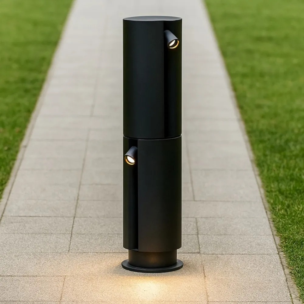Lampioni Da Giardino-Selezionato da Mazzolaluce Lampioncino per giardini moderni led 5w 3000k cilindrico ip65