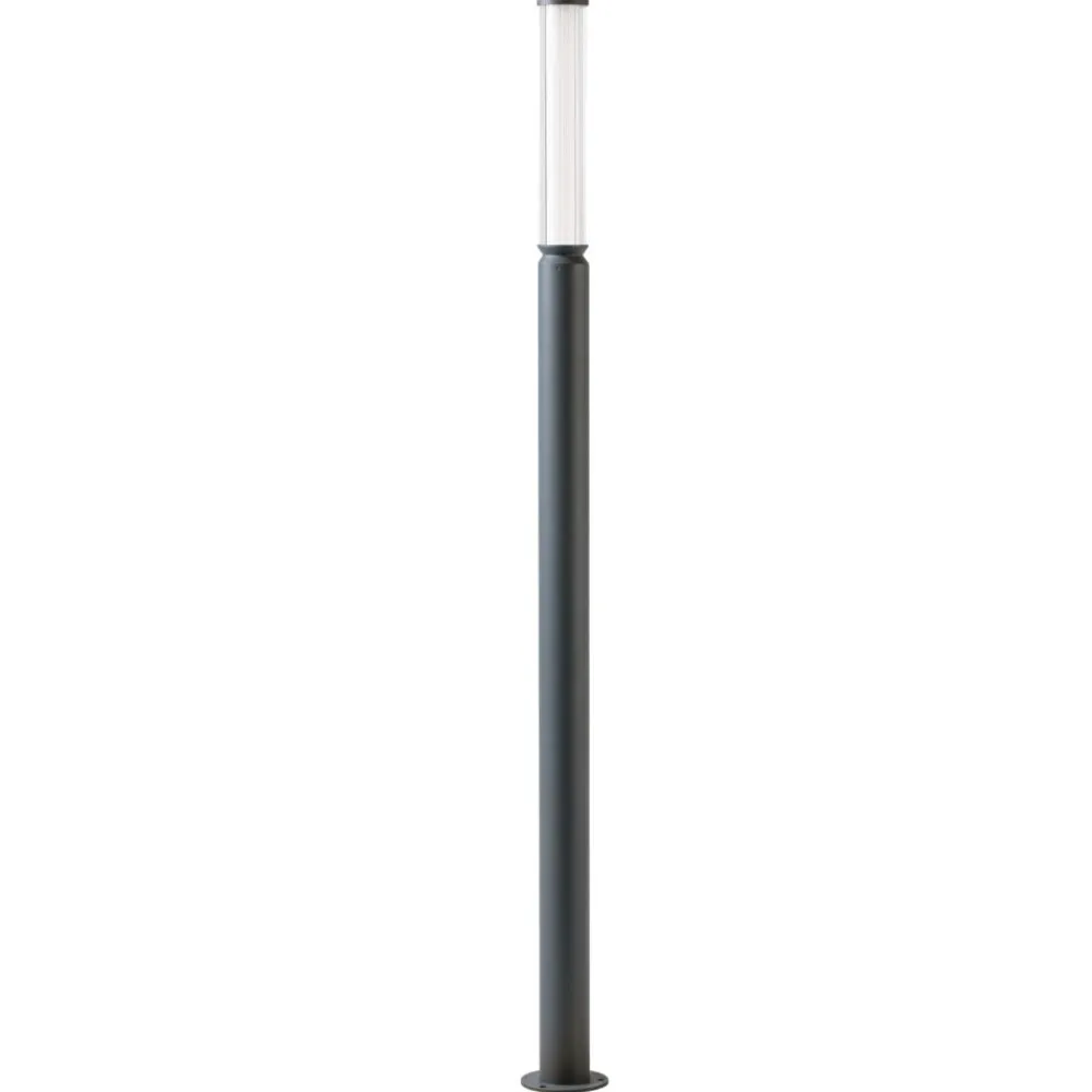 Lampioni Da Giardino-Selezionato da Mazzolaluce Lampione alto da giardino moderno grafite 160cm led 12w 3000k ip65