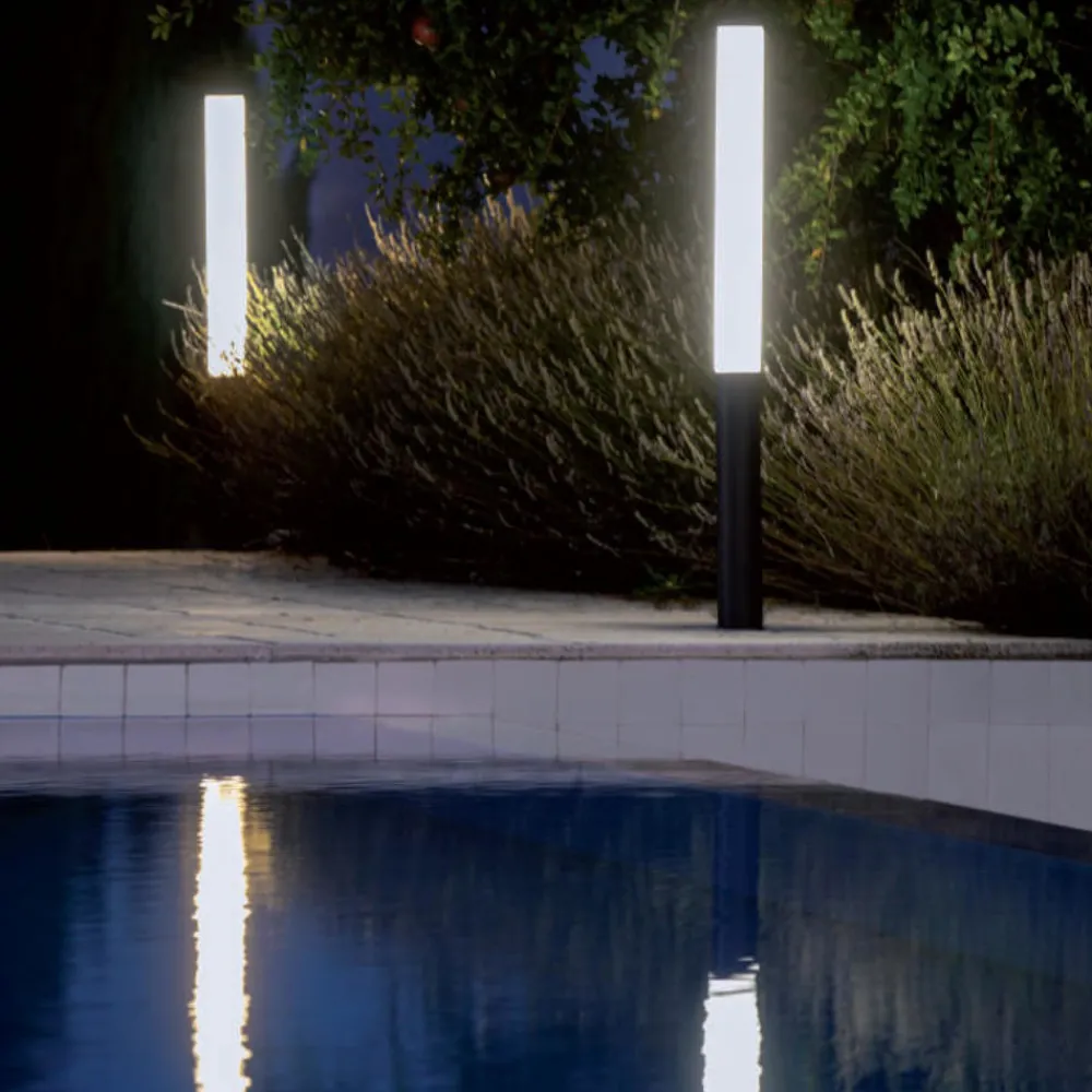 Lampioni Da Giardino-Selezionato da Mazzolaluce Lampione alto da giardino moderno grafite led 31w 3000k