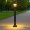 Lampioni Da Giardino-Top Light Lampione alto da giardino asti nero anti corrosione