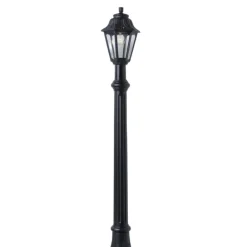 Lampioni Da Giardino-Top Light Lampione alto da giardino asti nero anti corrosione