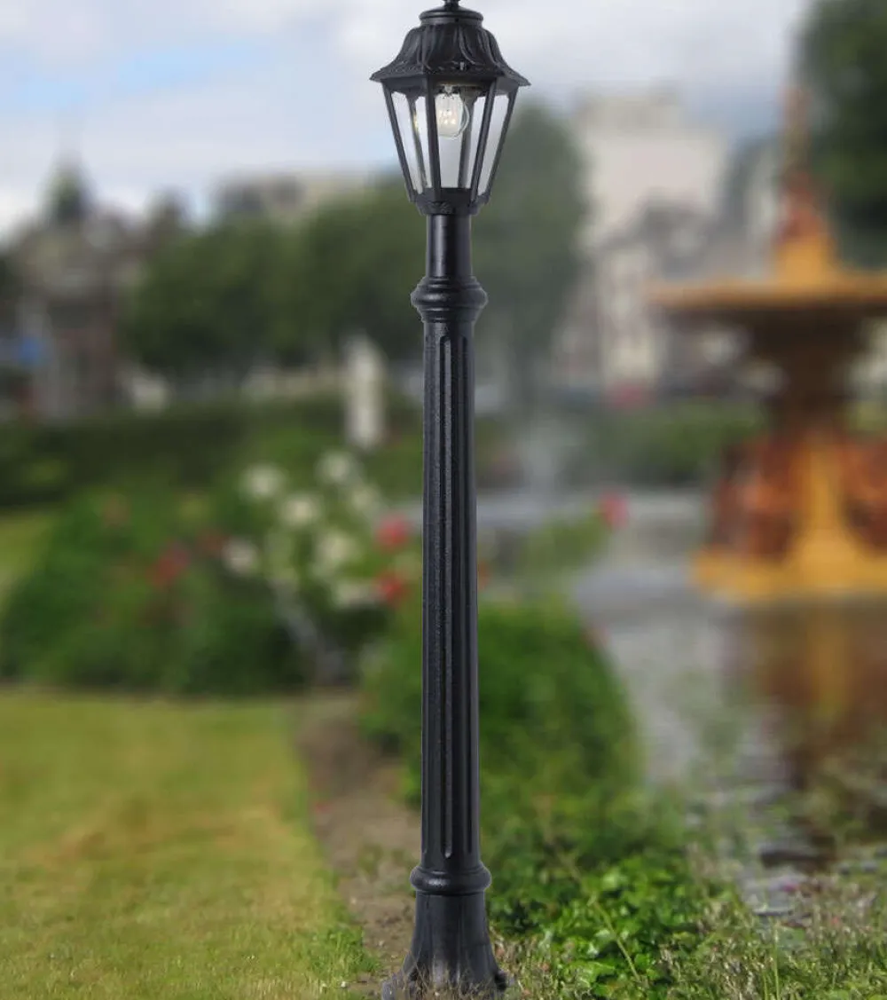 Lampioni Da Giardino-Top Light Lampione alto da giardino asti nero anti corrosione